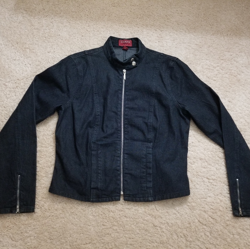 Chaps Denim Jean Jacket size Large